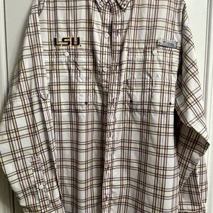 Columbia LSU Tigers Long Sleeve Super Tamiami